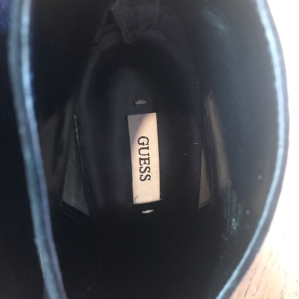 Guess Black Suede Stiletto Ankle Booties - Picture 2 of 8